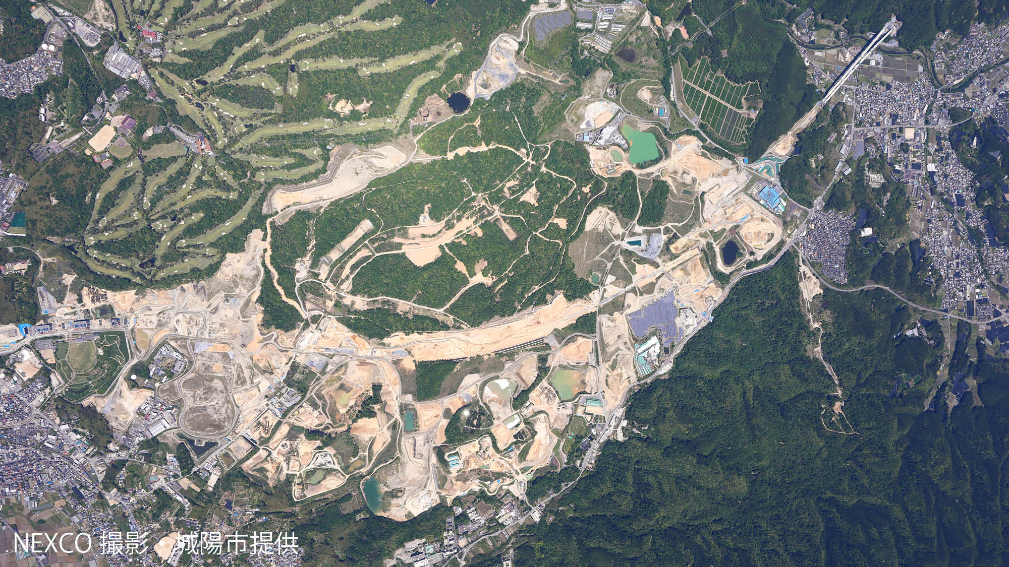 城陽市航空写真